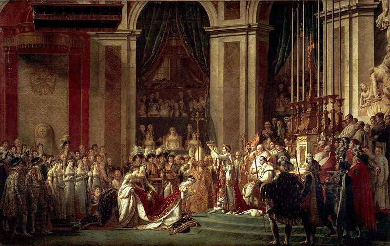 Jacques-Louis David The Coronation of Napoleon oil painting picture